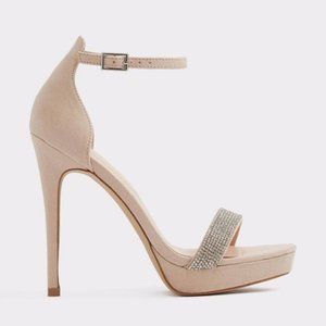 Aldo Nude  Onywen 32 Platform Heel Shoes size 6.5